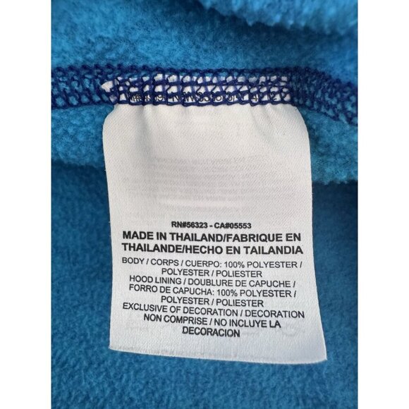 Nike Hooded Pullover Women Small Therma Fit Pockets Athleisure Hoodie Blue Dots - Picture 5 of 12